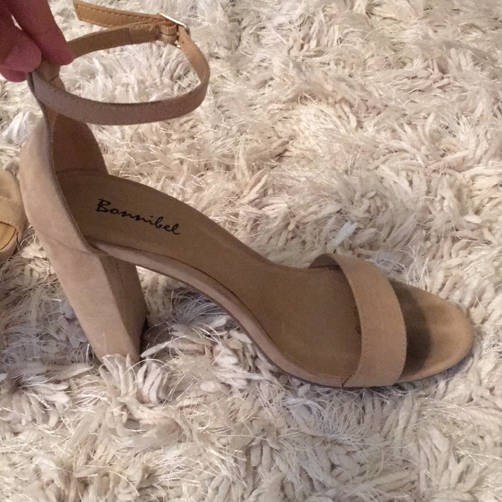 Nude colored heels